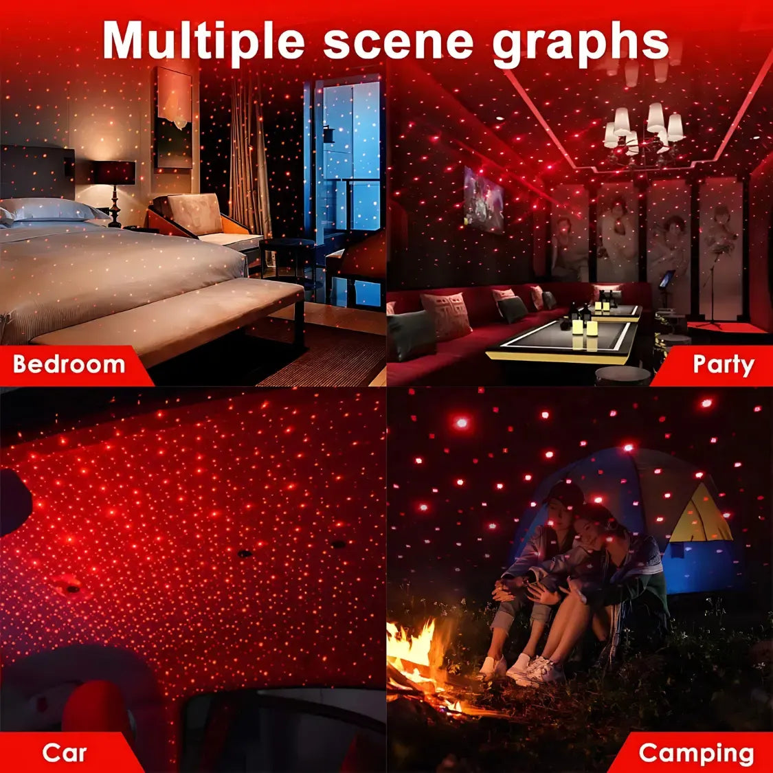 LuxuryLight USB Powered Laser Light with LED