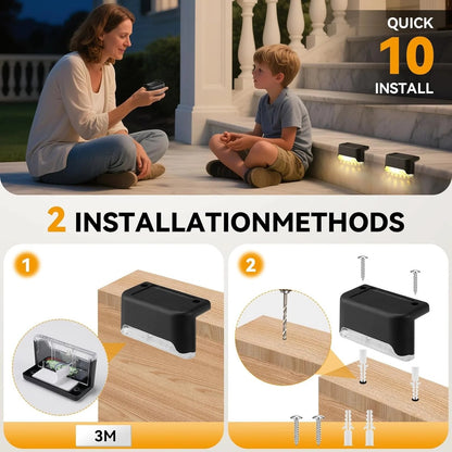 Gharsense SolarGlow Outdoor Deck Lights (pack of 4)