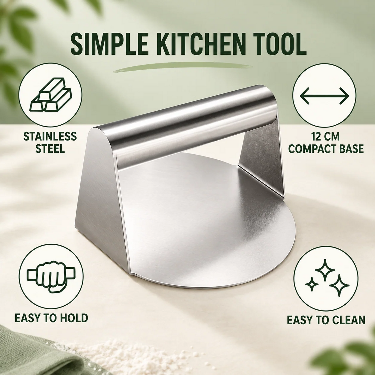 TRENDZEN Stainless Steel Roti & Puri Press