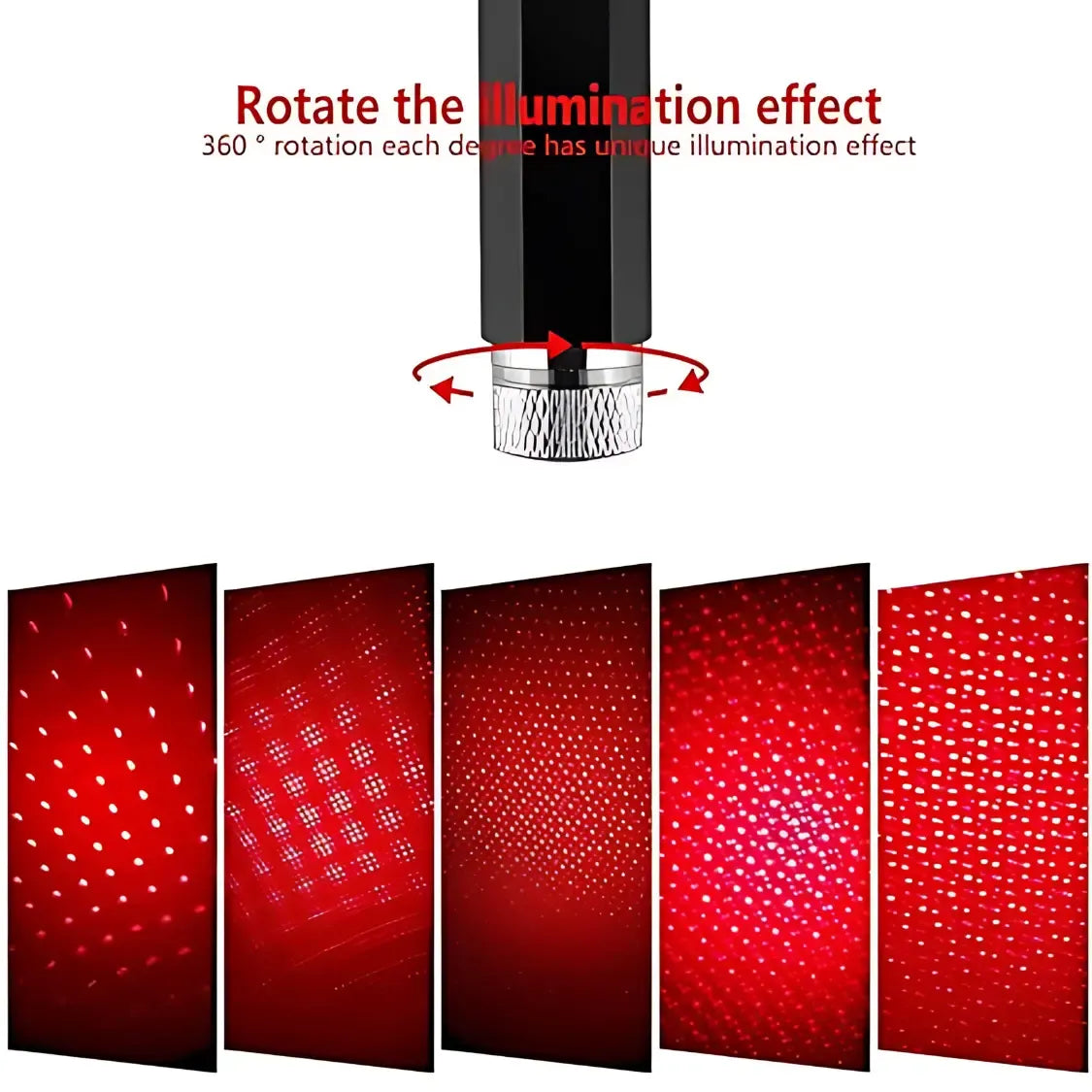 LuxuryLight USB Powered Laser Light with LED