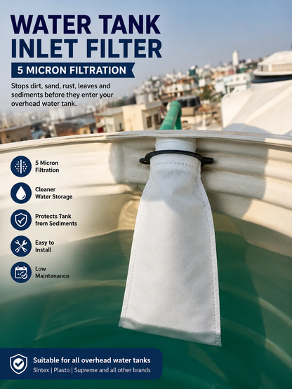 Water Tank Inlet Filter – 5 Micron Sediment Filter | Pack of 2