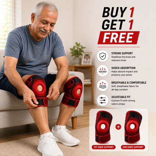 Trendzen 360° Silicone Knee Support (Free size) – Buy 1 Get 1 Free
