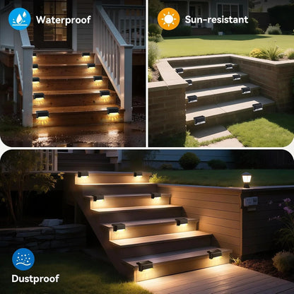 Gharsense SolarGlow Outdoor Deck Lights (pack of 4)