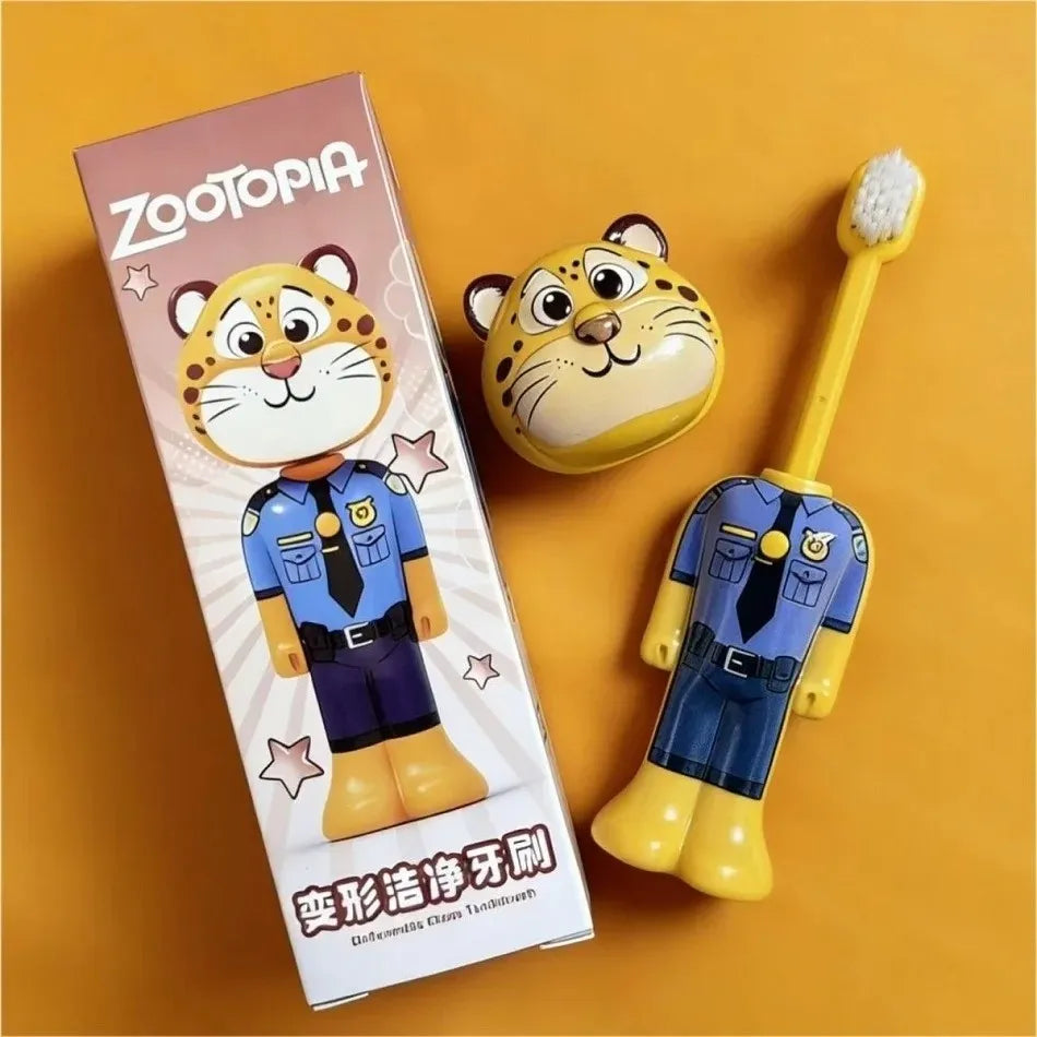 Zootopia Character Kids Toothbrush | Pack of two - (Claw Hauser and Judy Hopps)